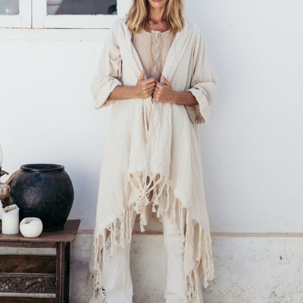 Chintamani Kimono Cardigan - One Size - Cotton - Like New
